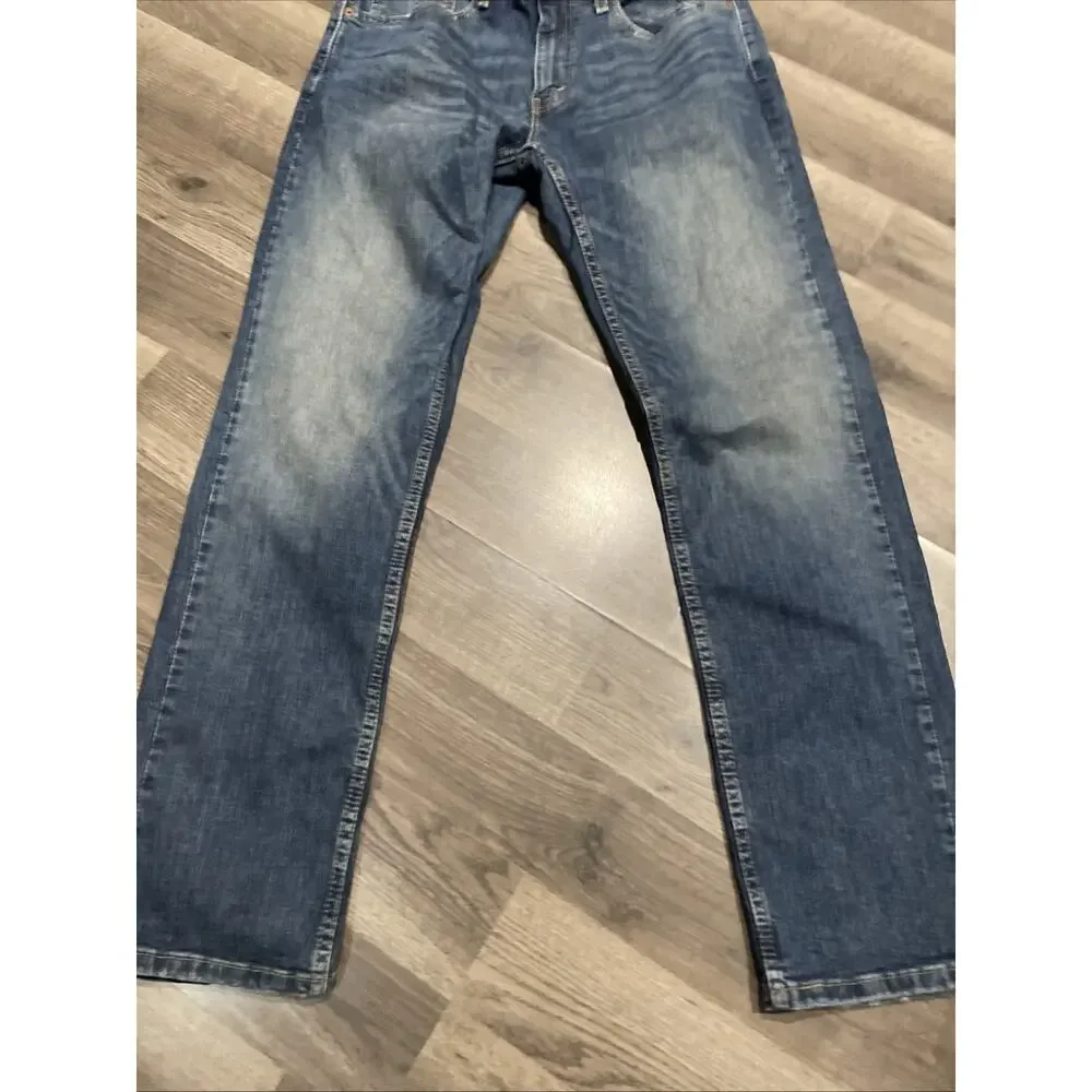 Levis 559 Jeans Mens 31x32 Blue Denim Cotton Faded Straight Workwear Adult